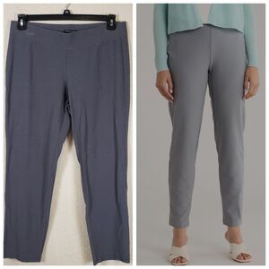 Eileen Fisher Flex Ponte Slim Ankle Pant Grey Sz PL